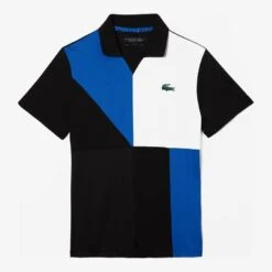 Lacoste Black Colourblock Polo Shirt -Schmuddelwedda 18249037 3