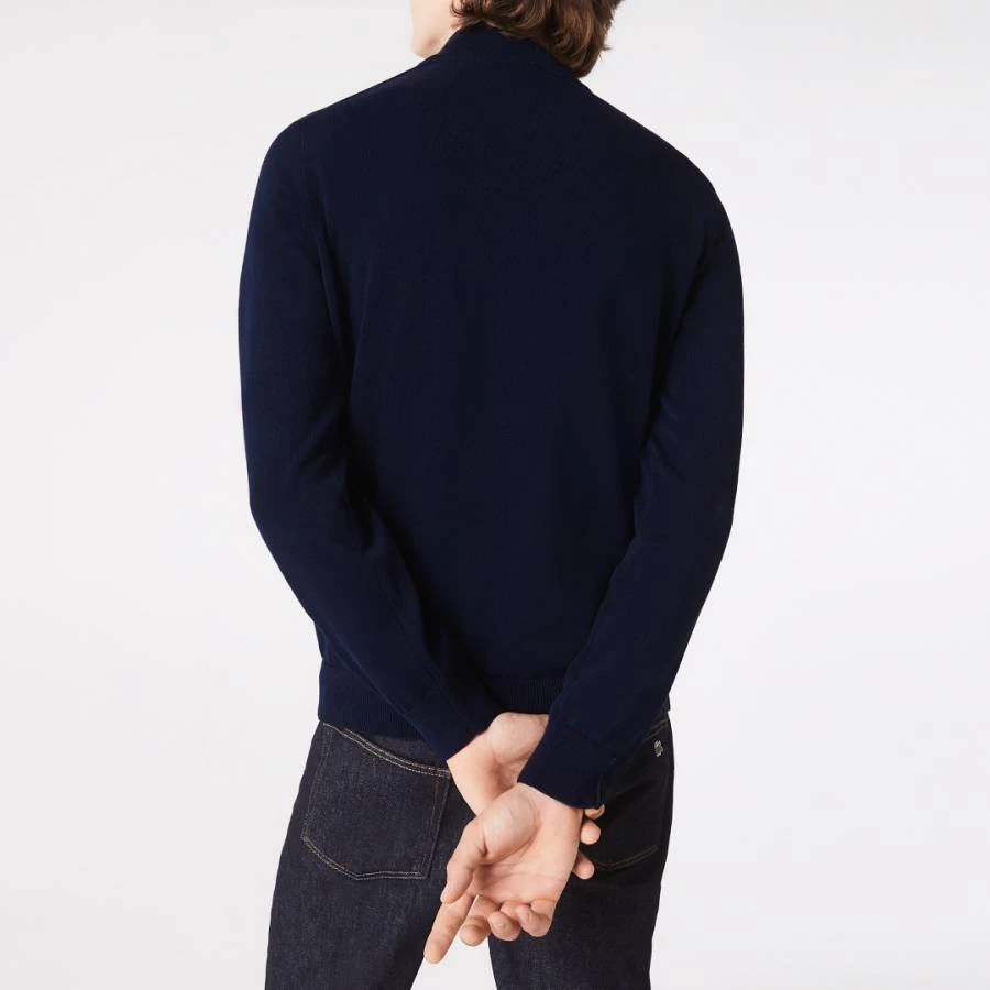 Lacoste Navy Half Zip Logo Jumper 2 Lacoste Navy Half Zip Logo Jumper - Image 2