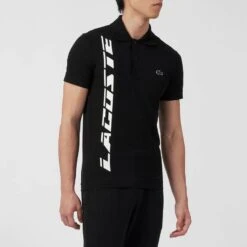 Lacoste Black Graphic Polo Shirt