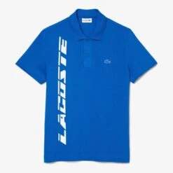 Lacoste Blue Graphic Polo Shirt -Schmuddelwedda 18249117 3