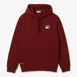 Lacoste Maroon Drawstring Logo Hooide -Schmuddelwedda 18249206 3