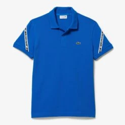Lacoste Blue Strip Logo Polo Shirt 5 Lacoste Blue Strip Logo Polo Shirt -Schmuddelwedda 18249270 3