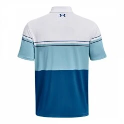 Under Armour Blue Colourblock Playoff Stretch Polo Shirt -Schmuddelwedda 18262367 4