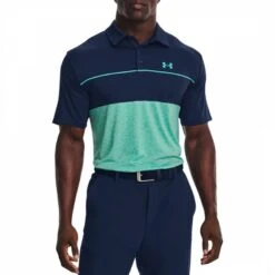 Under Armour Navy/Cerulean Playoff Stretch Polo Shirt