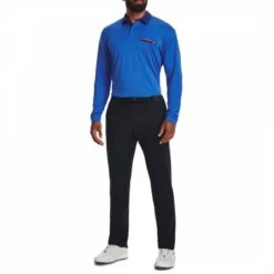 Under Armour Blue Playoff Pocket Stretch Polo Shirt -Schmuddelwedda 18262444 3