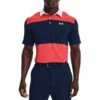 Under Armour Red/Navy Playoff Stretch Polo Shirt