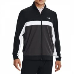 Under Armour Black/Grey Storm Full Zip Stretch Midlayer