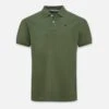 Hackett London Green Contrast Collar Cotton Polo Shirt