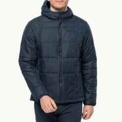 Jack Wolfskin Navy Bergland Insulated Hiking Jacket