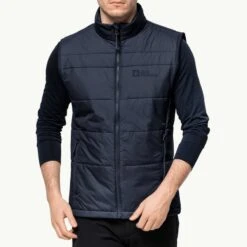 Jack Wolfskin Navy Bergland Insulated Gilet