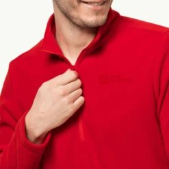 Jack Wolfskin Red Taunus 1/4 Zip Fleece -Schmuddelwedda 18272530 3