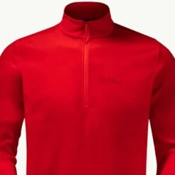 Jack Wolfskin Red Taunus 1/4 Zip Fleece -Schmuddelwedda 18272530 4