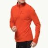Jack Wolfskin Orange Kolbenberg 1/4 Zip Fleece