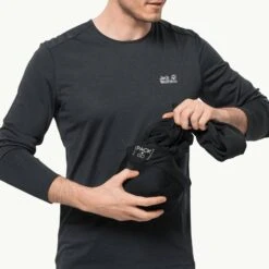 Jack Wolfskin Black Pack & Go Fleece Jacket -Schmuddelwedda 18272573 4