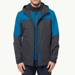 Jack Wolfskin Blue Glaaback 3 In 1 Jacket