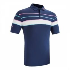 Callaway Navy Swingtech Shoulder Block Polo Shirt