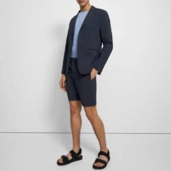 THEORY Navy Clinton Single Breasted Blazer -Schmuddelwedda 18312821 3