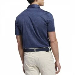 Adidas Golf Navy Jacquard Polo Shirt -Schmuddelwedda 18314781 3