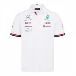 White Mercedes Team Polo Shirt