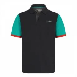 Black Mercedes Polo Neck T-Shirt