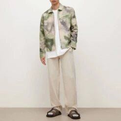 AllSaints Sage Garf Tie Dye Cotton Jacket -Schmuddelwedda 18331674 3