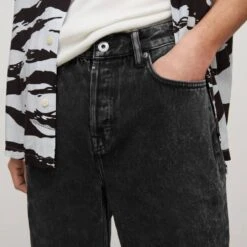 AllSaints Washed Black Reeves Straight Jeans -Schmuddelwedda 18331970 4