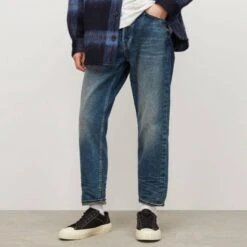 AllSaints Indigo Jack Distressed Jeans