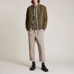 AllSaints Khaki Caldy Reversible Jacket -Schmuddelwedda 18332183 3