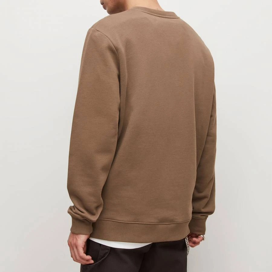 AllSaints Brown Lobke Embroidered Cotton Sweatshirt 2 AllSaints Brown Lobke Embroidered Cotton Sweatshirt - Image 2