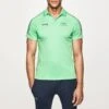 Hackett London Green AMR Tape Shoulder Cotton Polo Shirt