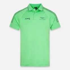 Hackett London Green AMR Tape Shoulder Cotton Polo Shirt -Schmuddelwedda 18337821 4