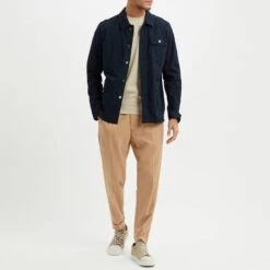 Reiss Navy Connor Cotton Worker Jacket -Schmuddelwedda 18339140 3