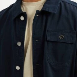 Reiss Navy Connor Cotton Worker Jacket -Schmuddelwedda 18339140 4