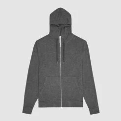Reiss Dark Grey Greg Zipped Hoodie -Schmuddelwedda 18339192 4