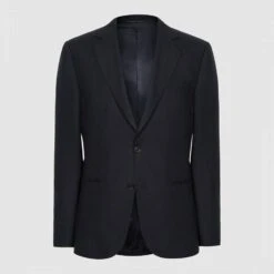 Reiss Navy Kin Single Breasted Linen Jacket -Schmuddelwedda 18339557 4