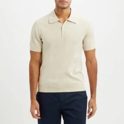 Reiss Stone Ace Short Sleeve Cotton Polo Shirt