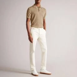 Ted Baker Tan Haworth Knitted Polo Top -Schmuddelwedda 18342492 3