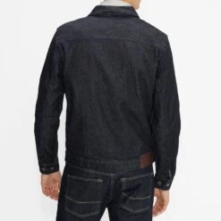 Ted Baker Navy Guitar Rinse Wash Raw Denim Jacket -Schmuddelwedda 18342645 3