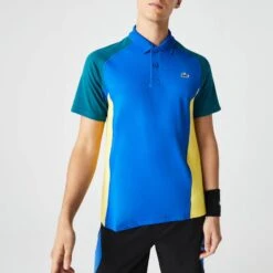 Lacoste Blue Colour Block Polo Shirt
