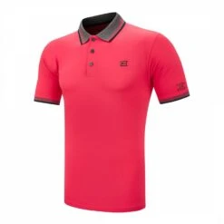 Cutter & Buck Raspberry Contrast Trim DryTec Stretch Polo Shirt