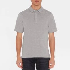 7 For All Mankind Grey Cotton Polo Shirt