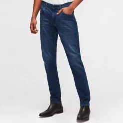 7 For All Mankind Dark Blue Ronnie Slim Stretch Jeans