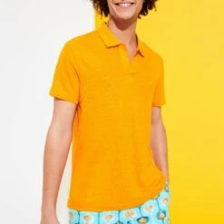 Vilebrequin Orange Pyramid Polo