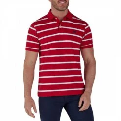Blue Pique Polo Shirt