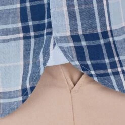Blue Checked Cotton Logo Shirt -Schmuddelwedda 18383489 4