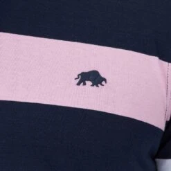 Navy Striped Cotton Polo Shirt -Schmuddelwedda 18383532 4