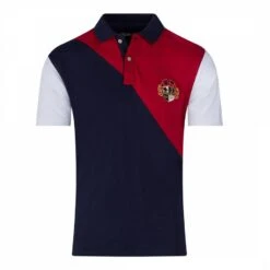 Navy/Red Crest Logo Polo Shirt -Schmuddelwedda 18383631 3