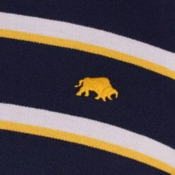 Navy Thin Stripe Polo Shirt -Schmuddelwedda 18383695 4