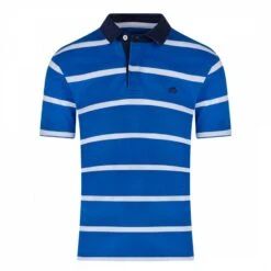 Blue Stripe Logo Polo Shirt -Schmuddelwedda 18383758 3