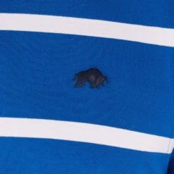 Blue Stripe Logo Polo Shirt -Schmuddelwedda 18383758 4